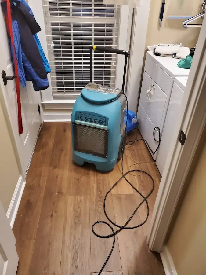 Commercial dehumidifier deployed for Flood Damage Cleanup in Watertown